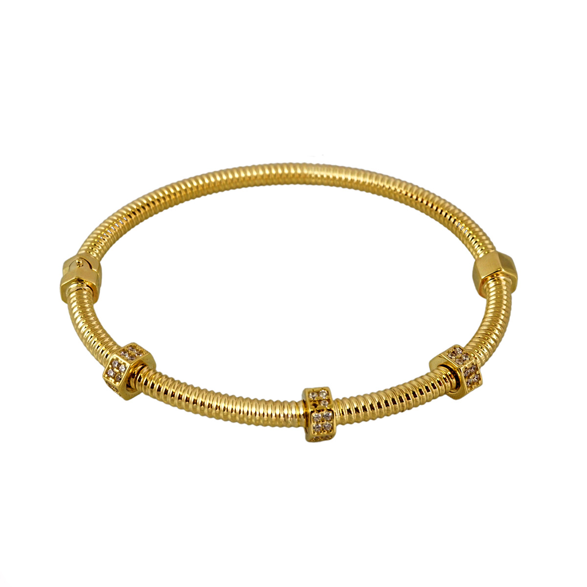 Women's Gold Bangle 10k - Pochy Jewelry Factory